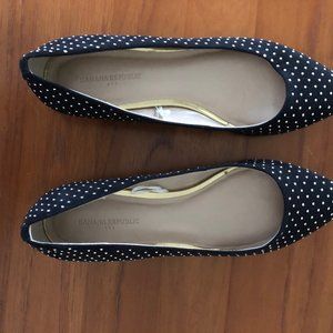 Banana Republic black/gold flats 7-1/2 M